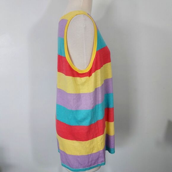 Torrid Tunic Tank Top Womens Size 2 2X Retro Striped Stretch Sleeveless NWT - Picture 5 of 12